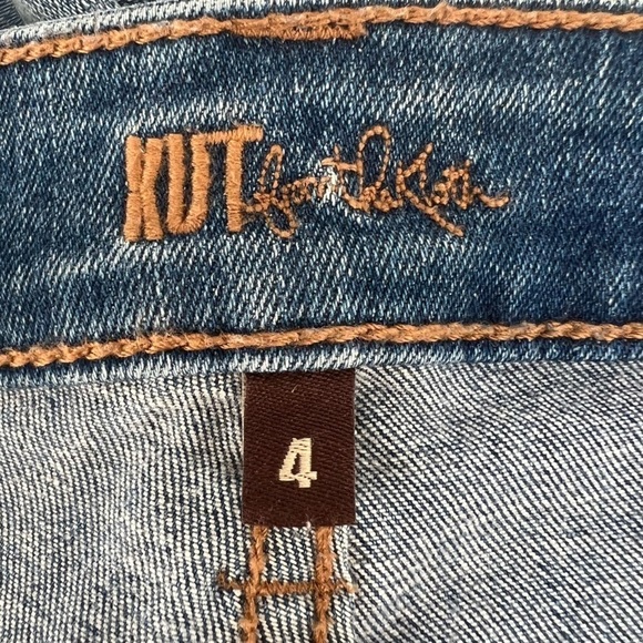 Kut From The Kloth Ankle Skinny Rough Hem Distressed Jeans Size 4 Women’s - Picture 2 of 6